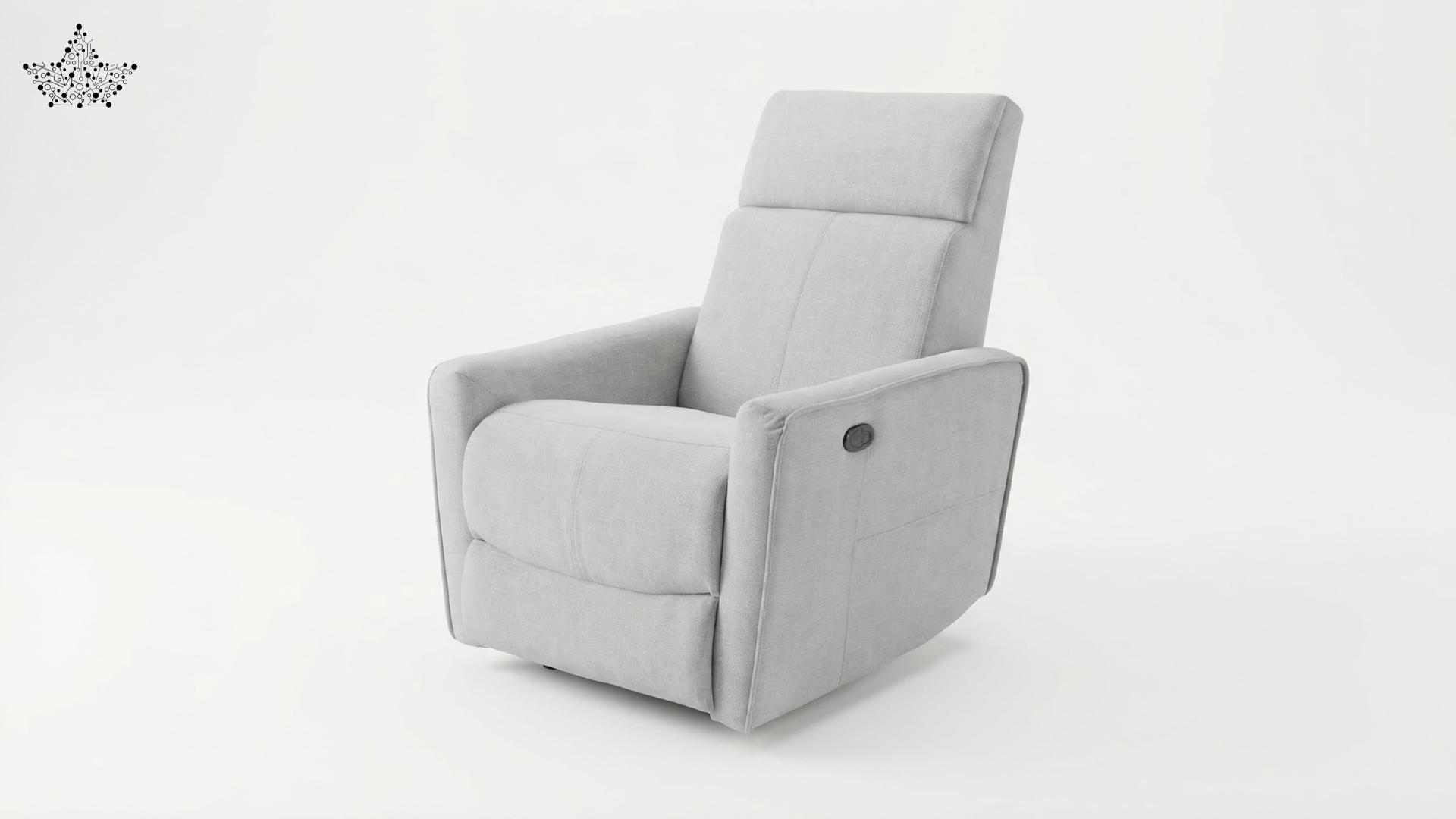 Rocking Revolving Recliner | Fabric Cotton Suede