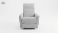 Rocking Revolving Recliner | Fabric Cotton Suede