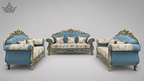 Blue Royal Carvin Sofa
