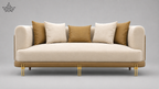 Elara Gold Sofa