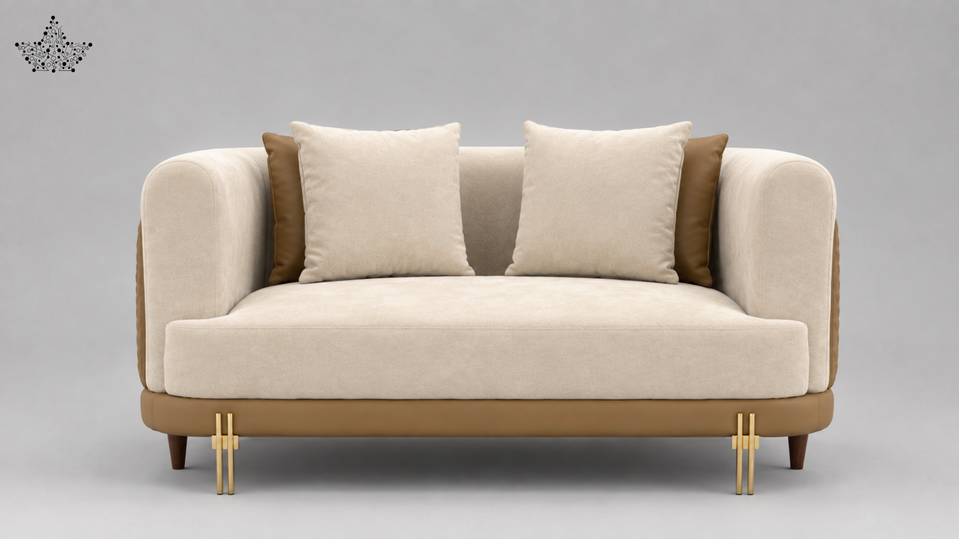 Elara Gold Sofa