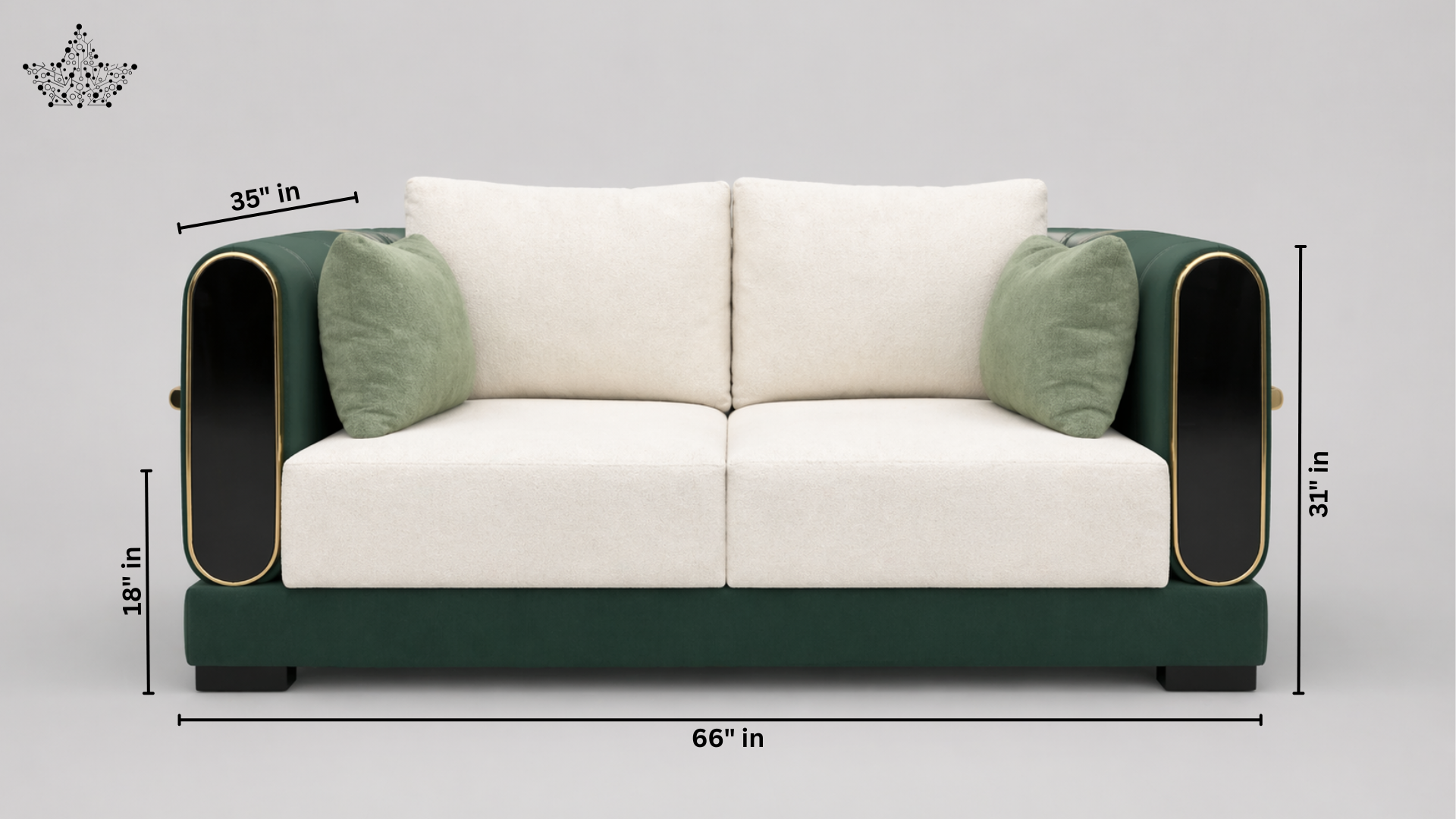 Green Lam Sofa