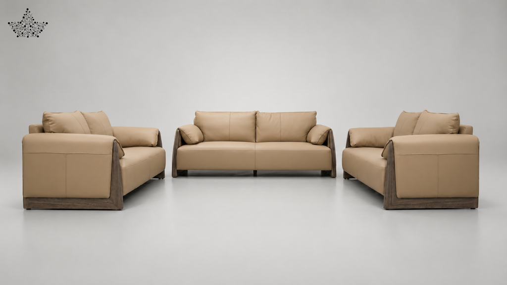 Aria Premium Leather Sofa Set