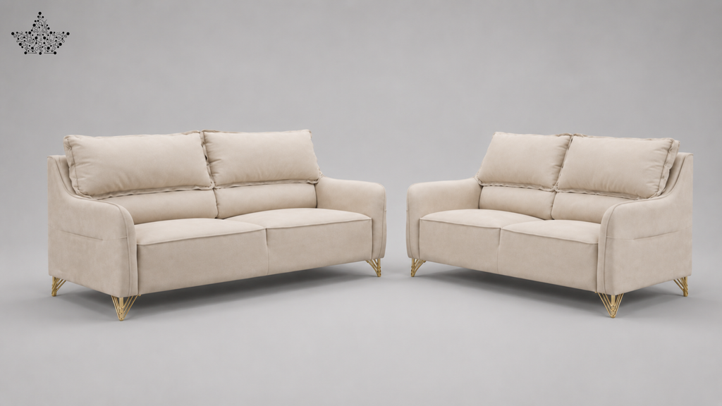 Polofill Leather Sofa Set