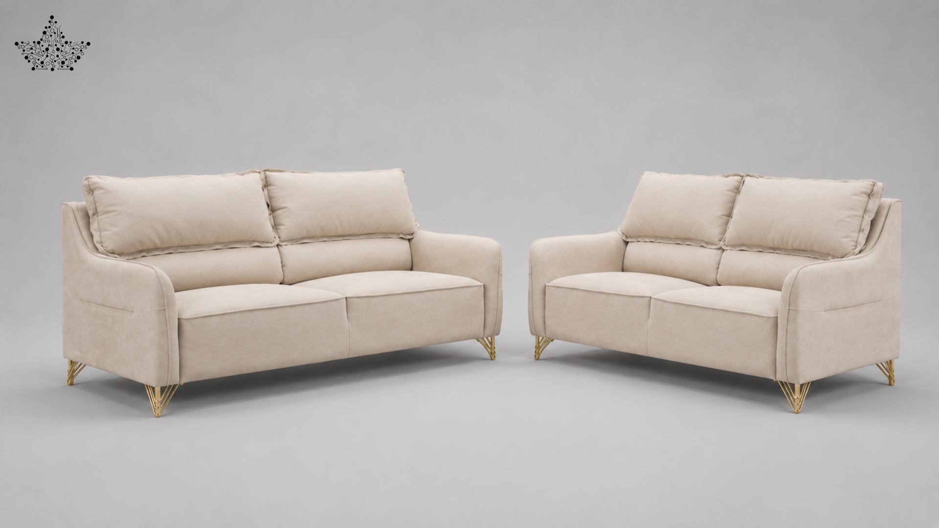 Polofill Leather Sofa Set