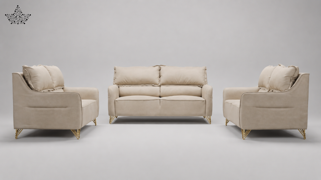 Polofill Leather Sofa Set