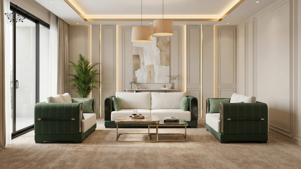 Green Lam Sofa