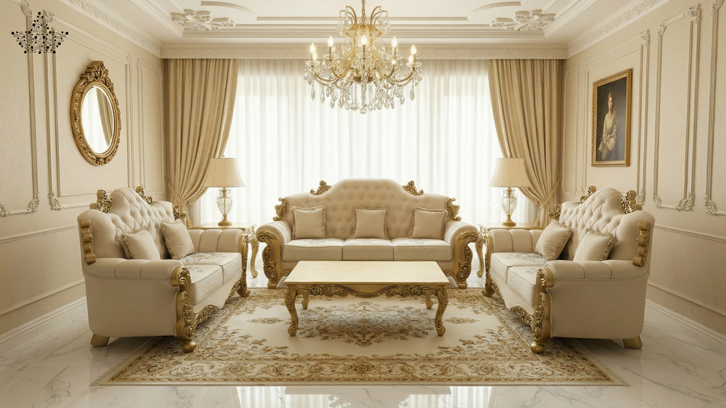 Florentine Gold Sofa Set
