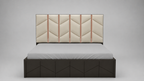 SS Gloss Bed with Side Table