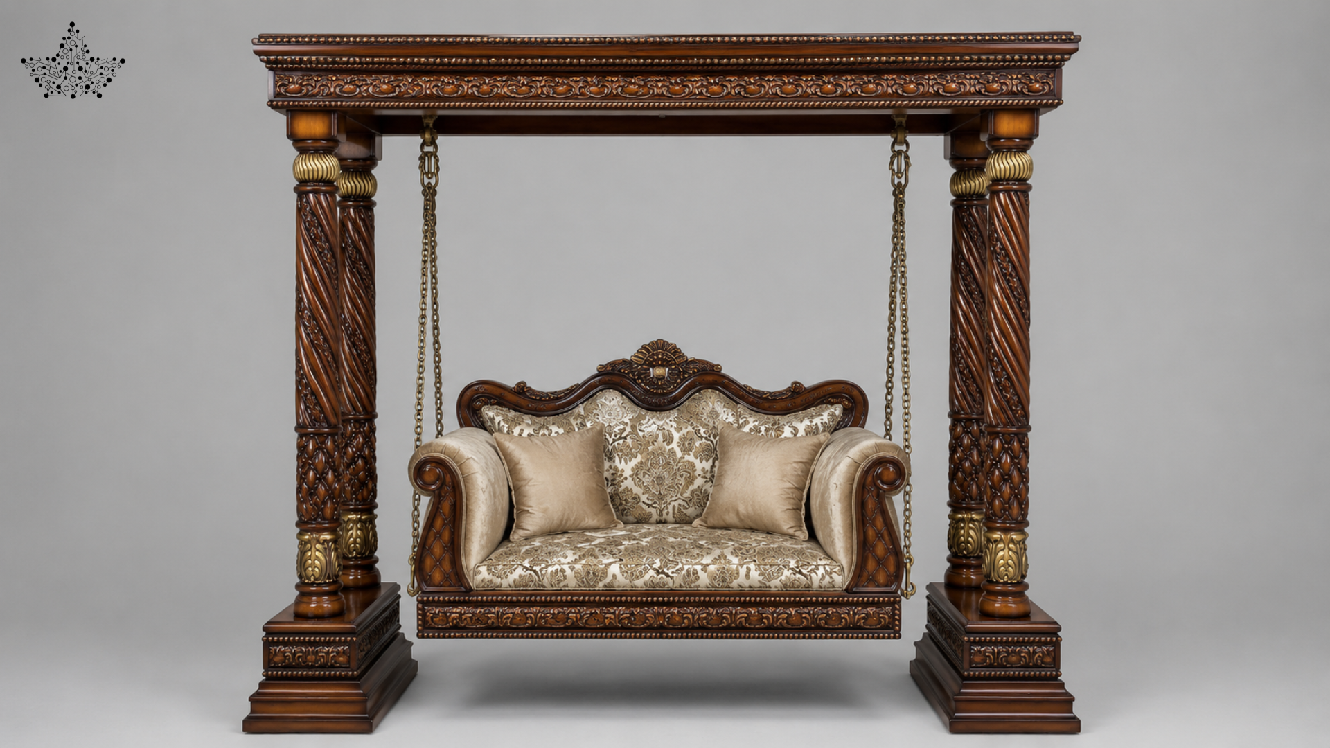 Mughal Royal Carved Jhula