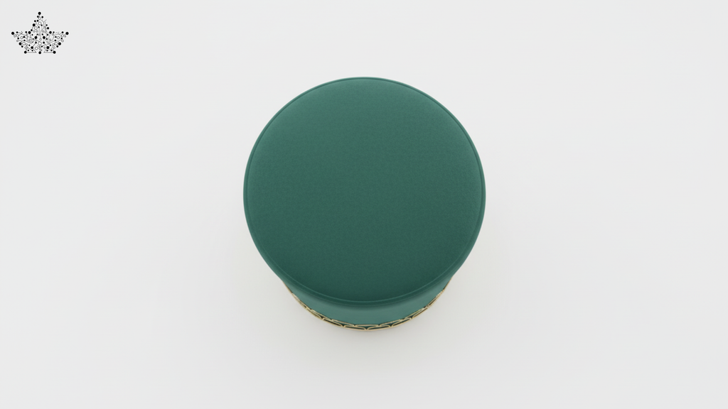 Emerald Velvet Stool