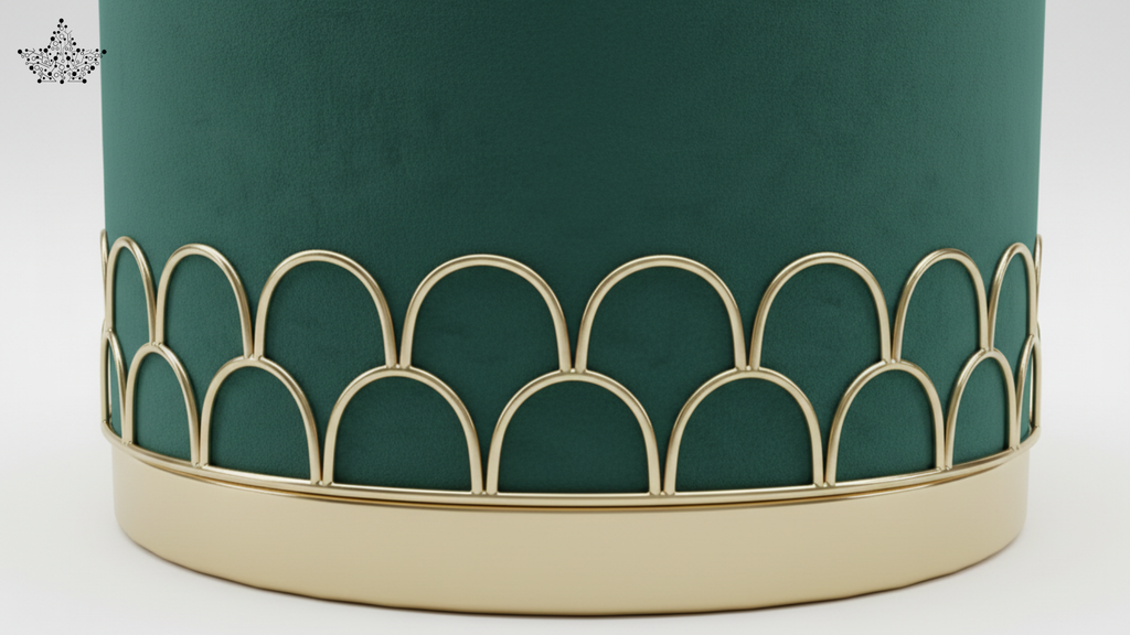 Emerald Velvet Stool