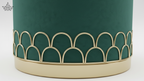 Emerald Velvet Stool