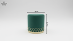 Emerald Velvet Stool