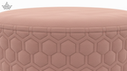 Honeycomb Velvet Pouffe