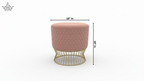 Honeycomb Velvet Pouffe