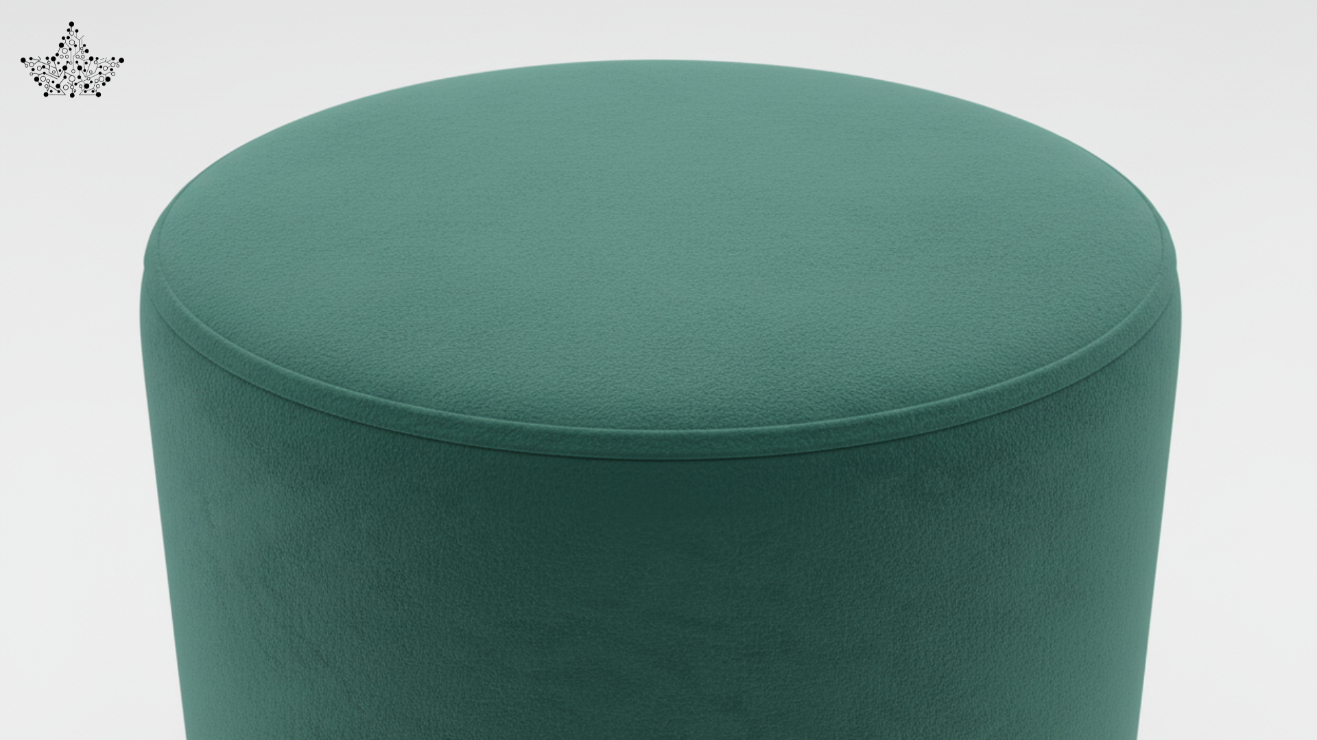 Emerald Velvet Stool