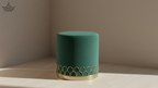 Emerald Velvet Stool