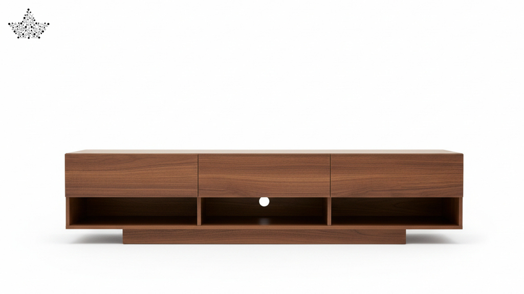 Minimalist Solid Wood TV Console (6 ft)