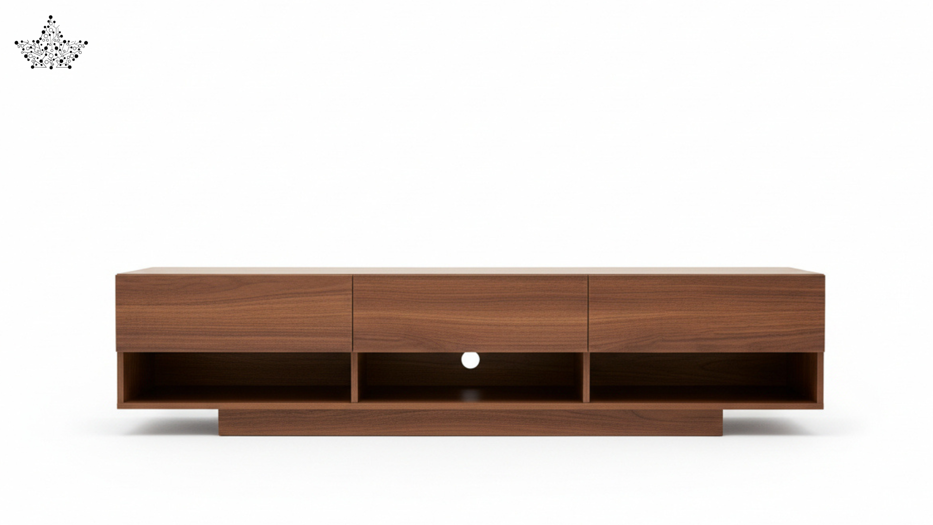 Minimalist Solid Wood TV Console (6 ft)