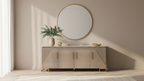 Luxe Gloss Sideboard - Mocha & Gold (6 ft.)