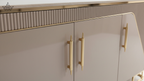 Luxe Gloss Sideboard - Mocha & Gold (6 ft.)