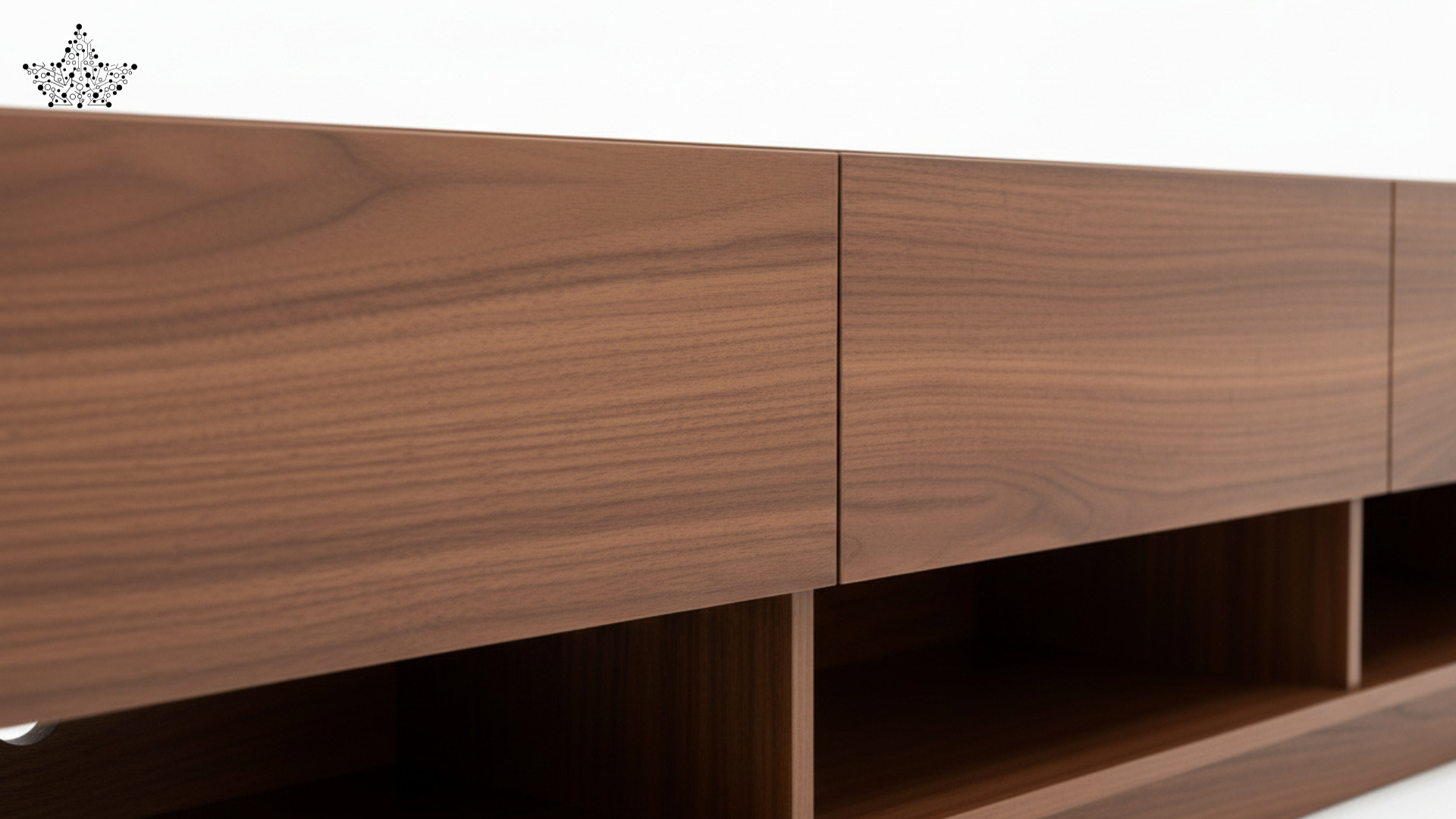 Minimalist Solid Wood TV Console (6 ft)
