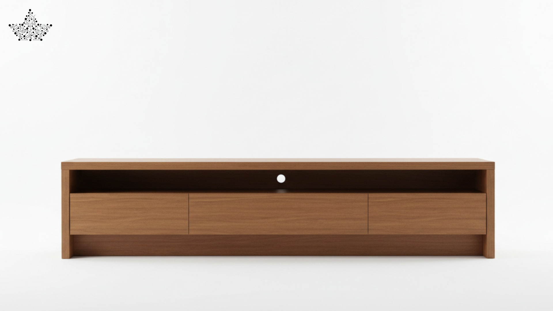 Minimalist Solid Wood TV Console (6 ft)