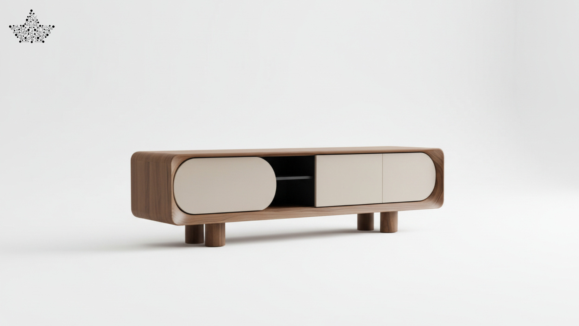 Organic Curve TV Console (6 ft.)