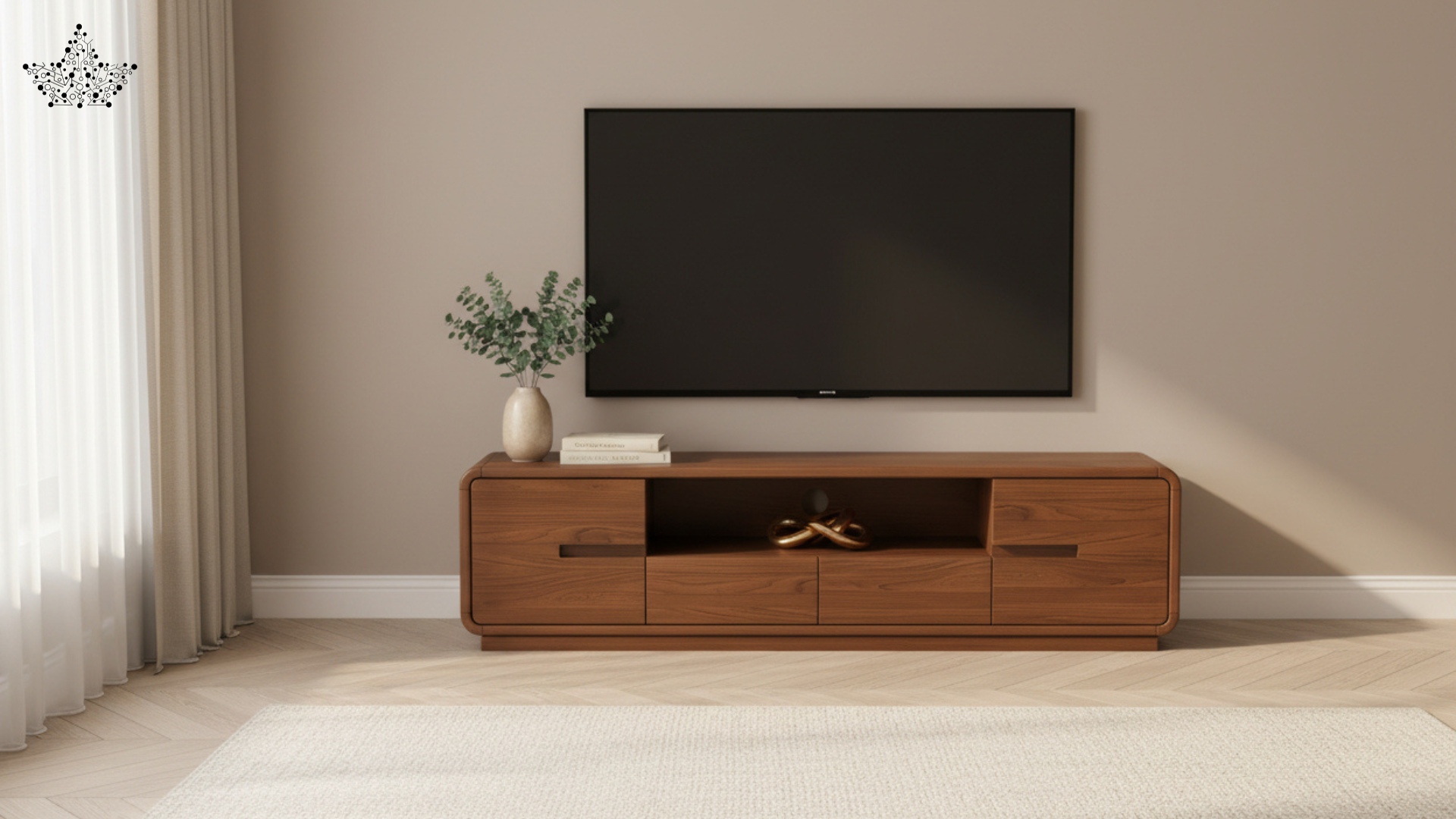 Walnut TV Unit