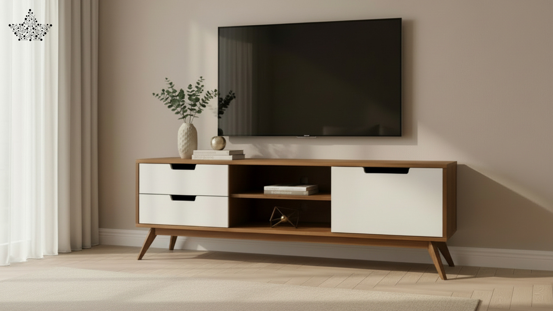 Scandinavian TV Unit 88 (5 ft.)