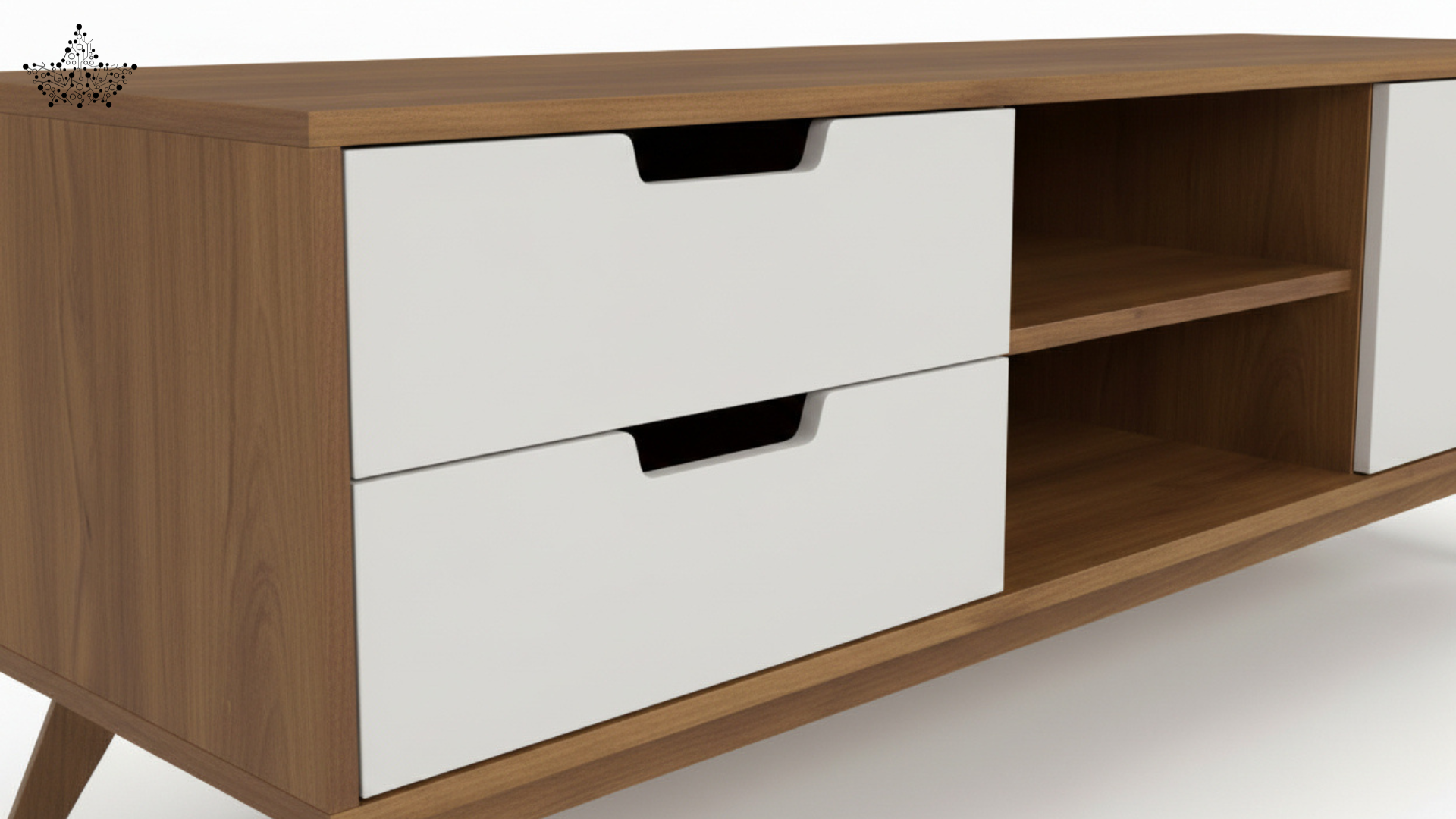 Scandinavian TV Unit 88 (5 ft.)