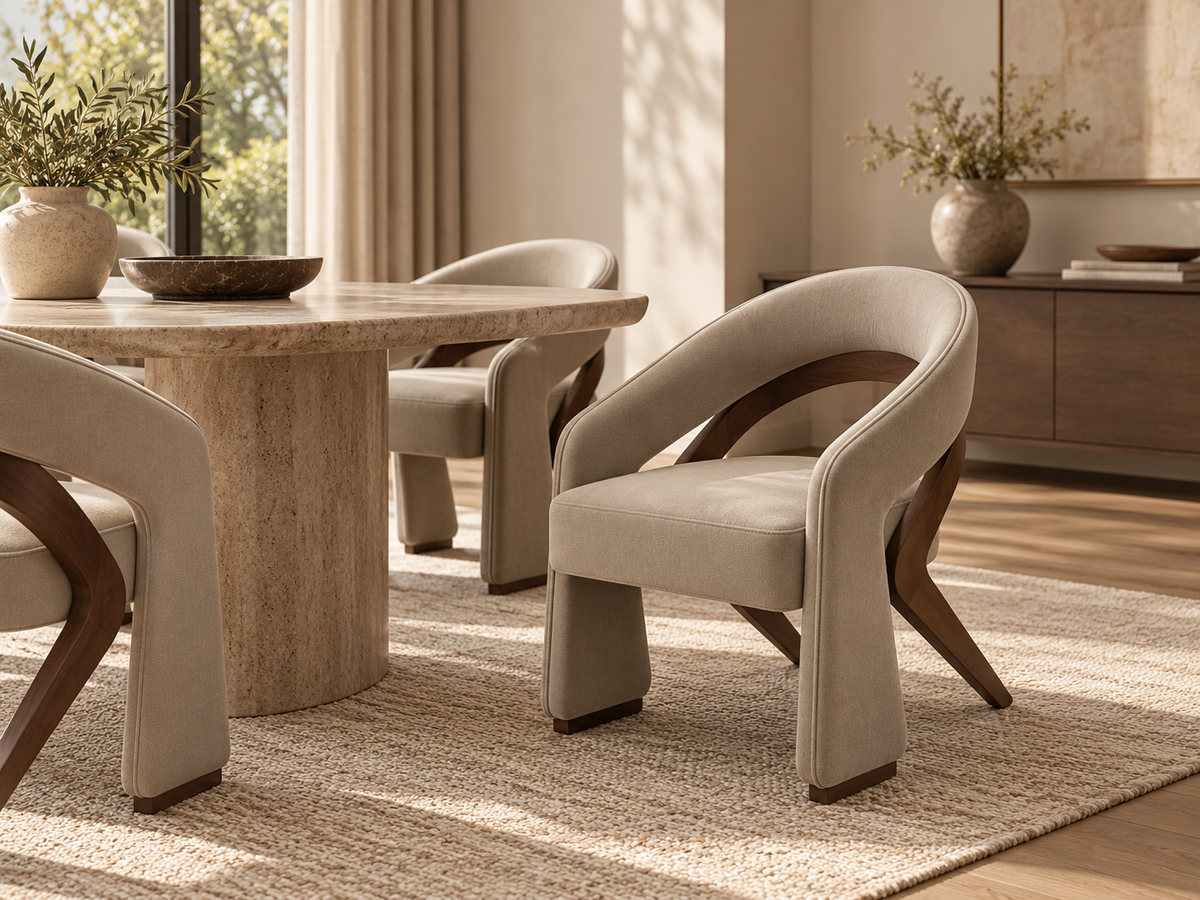 Arc Open Back Arm Chair