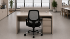 Linea Office Workstation with Privacy Screen