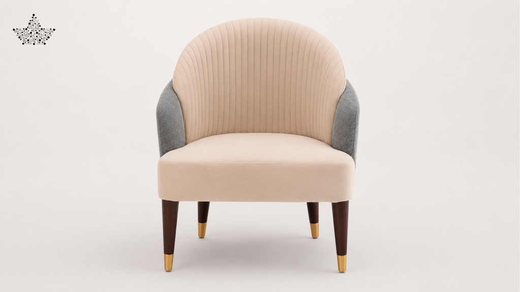 Plisse Barrel Chair