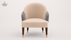 Plisse Barrel Chair