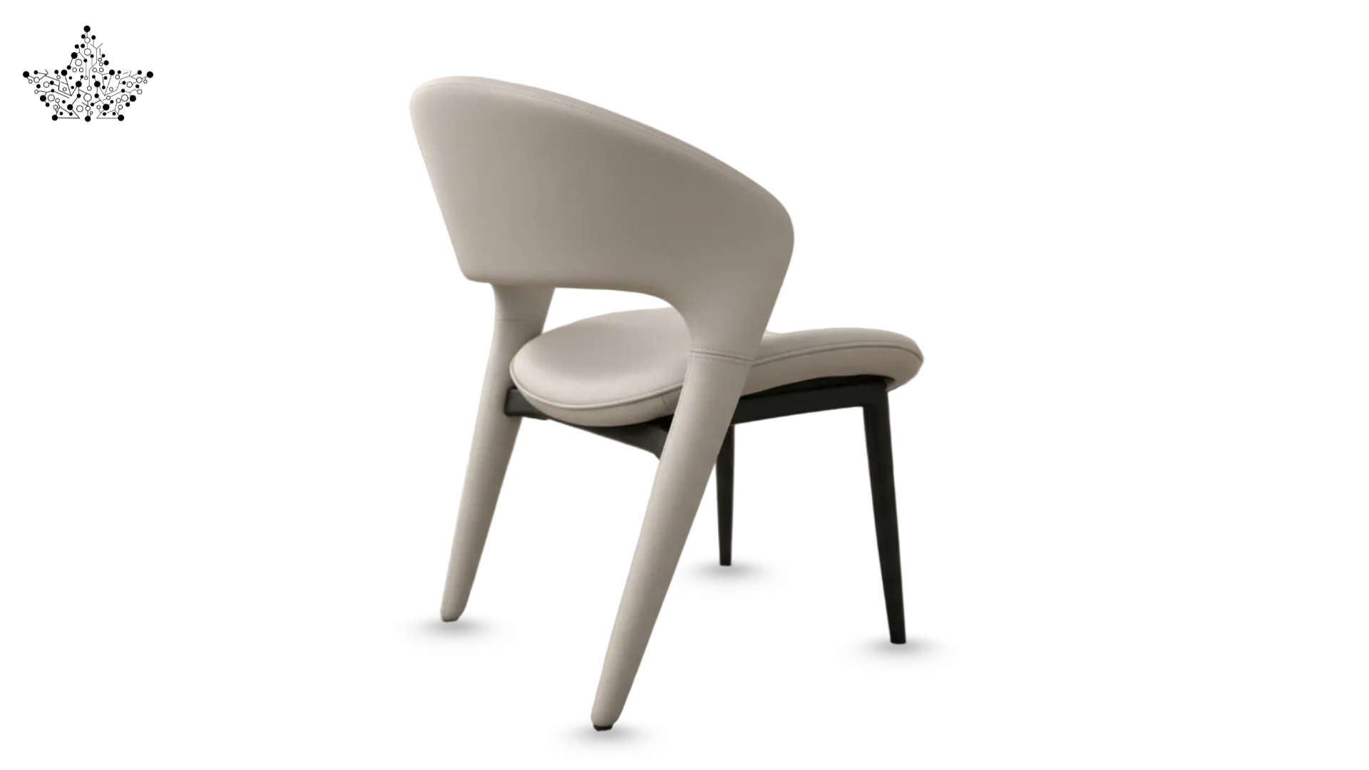 Modern chair with a white background