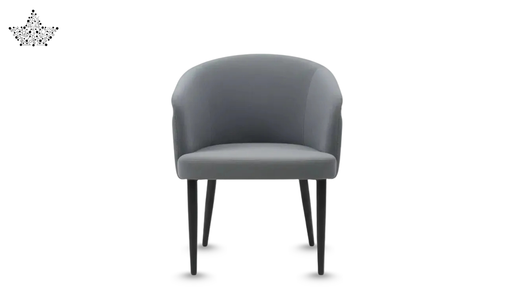 Gray chair on a white background