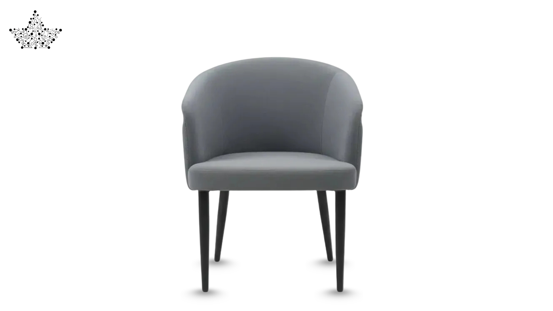 Gray chair on a white background