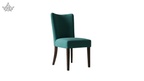 Black folding chair on a white background