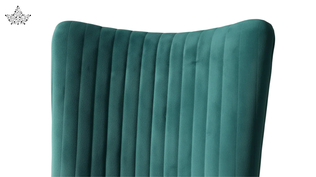 Teal inflatable pillow on a white background