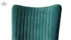 Teal inflatable pillow on a white background