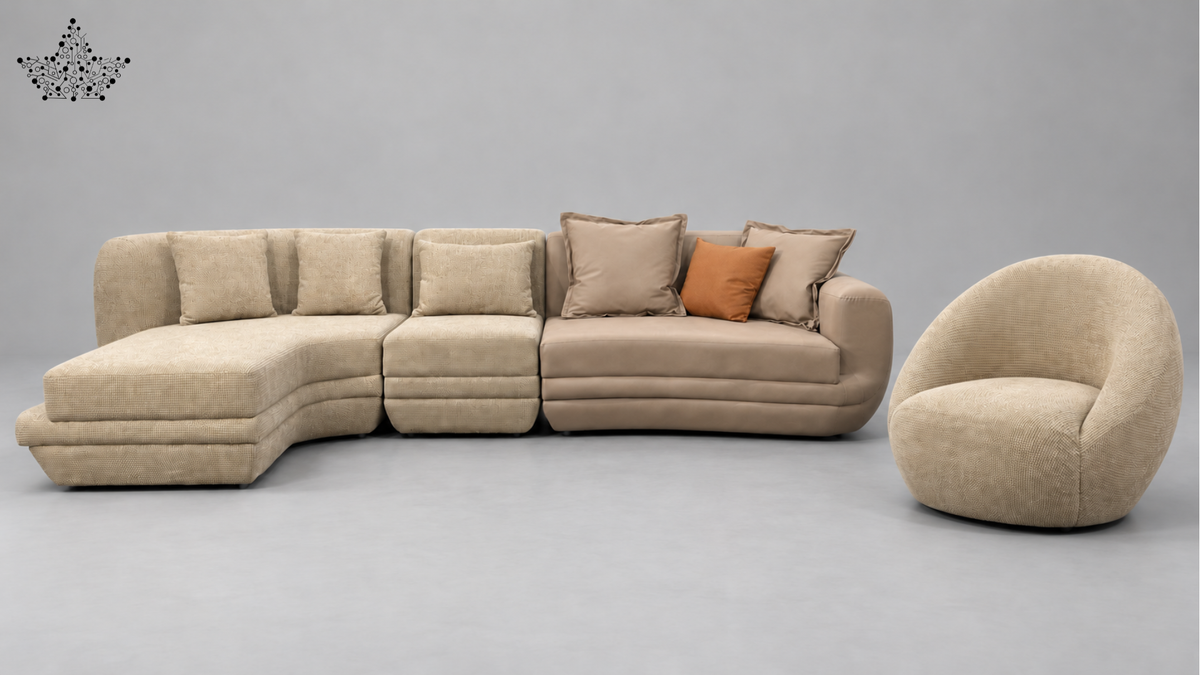 Ardas Aura Curved Sofa Set