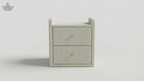 Nova Rounded Bedside Table