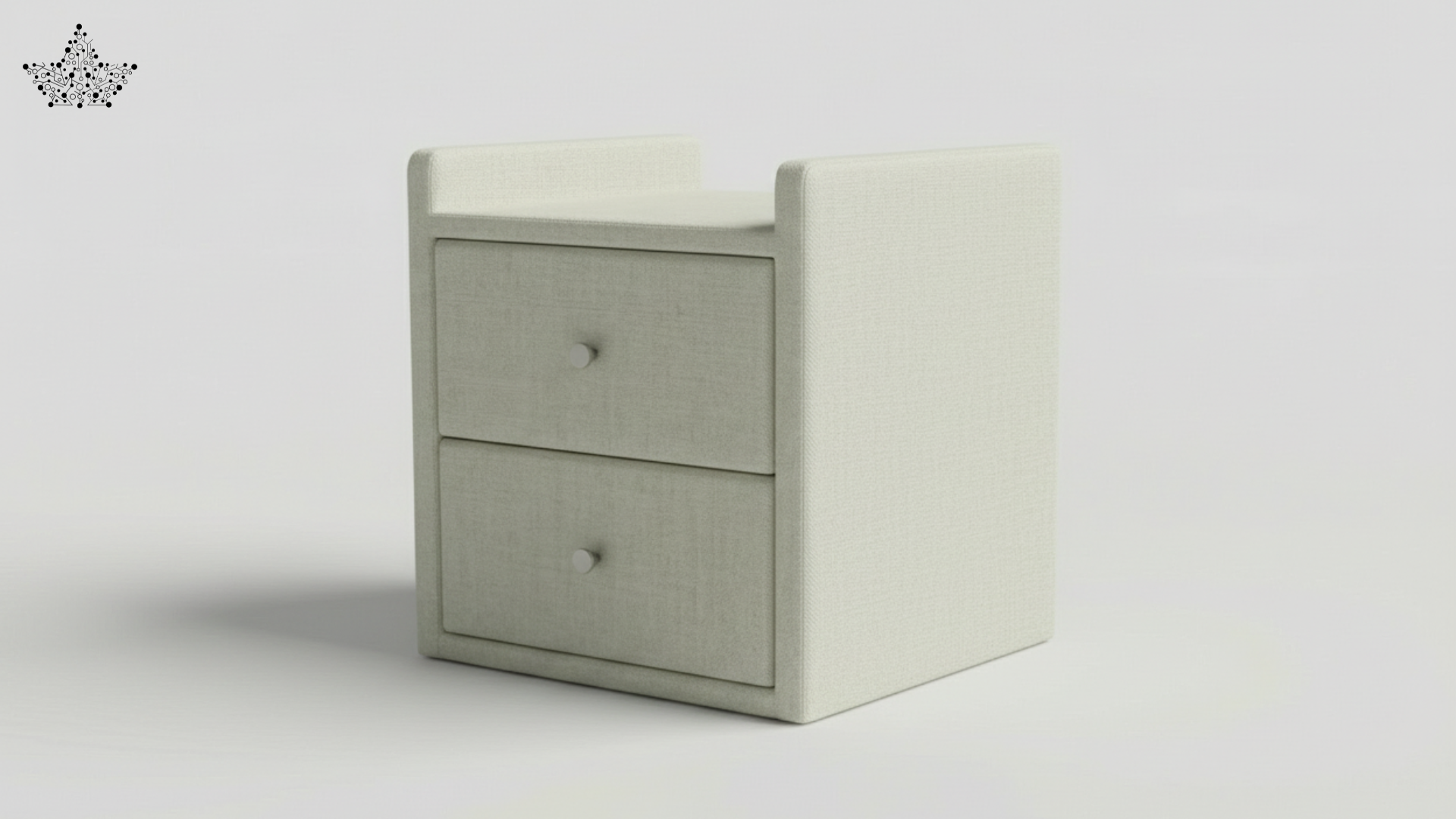 Nova Rounded Bedside Table