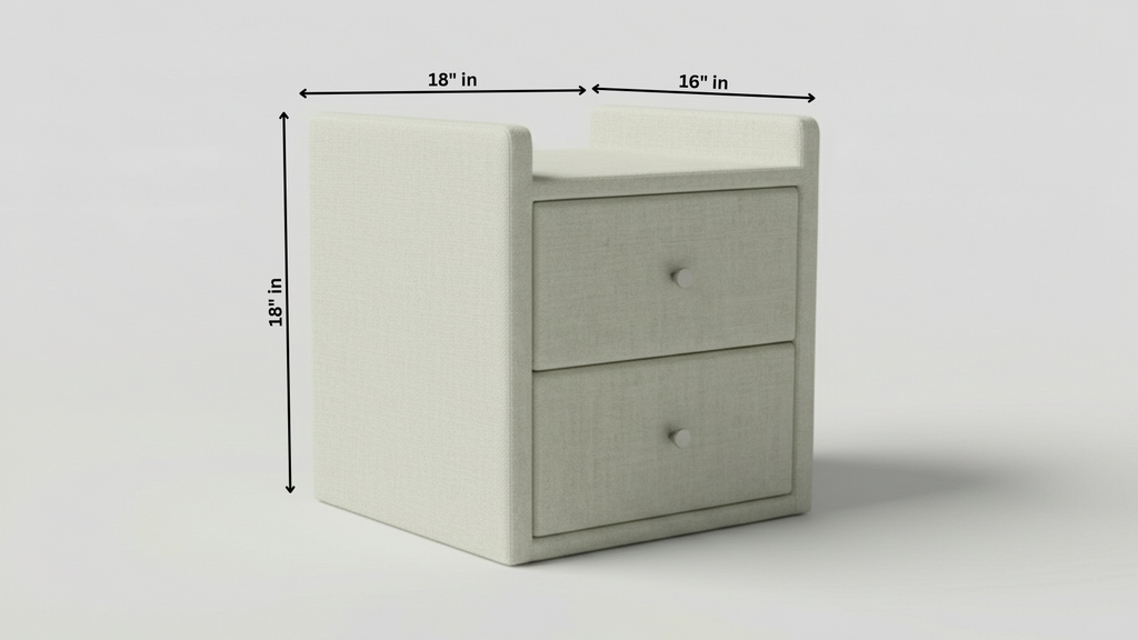Nova Rounded Bedside Table