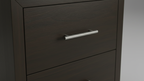 Dusk Dark Walnut Bedside Table – 2 Drawers