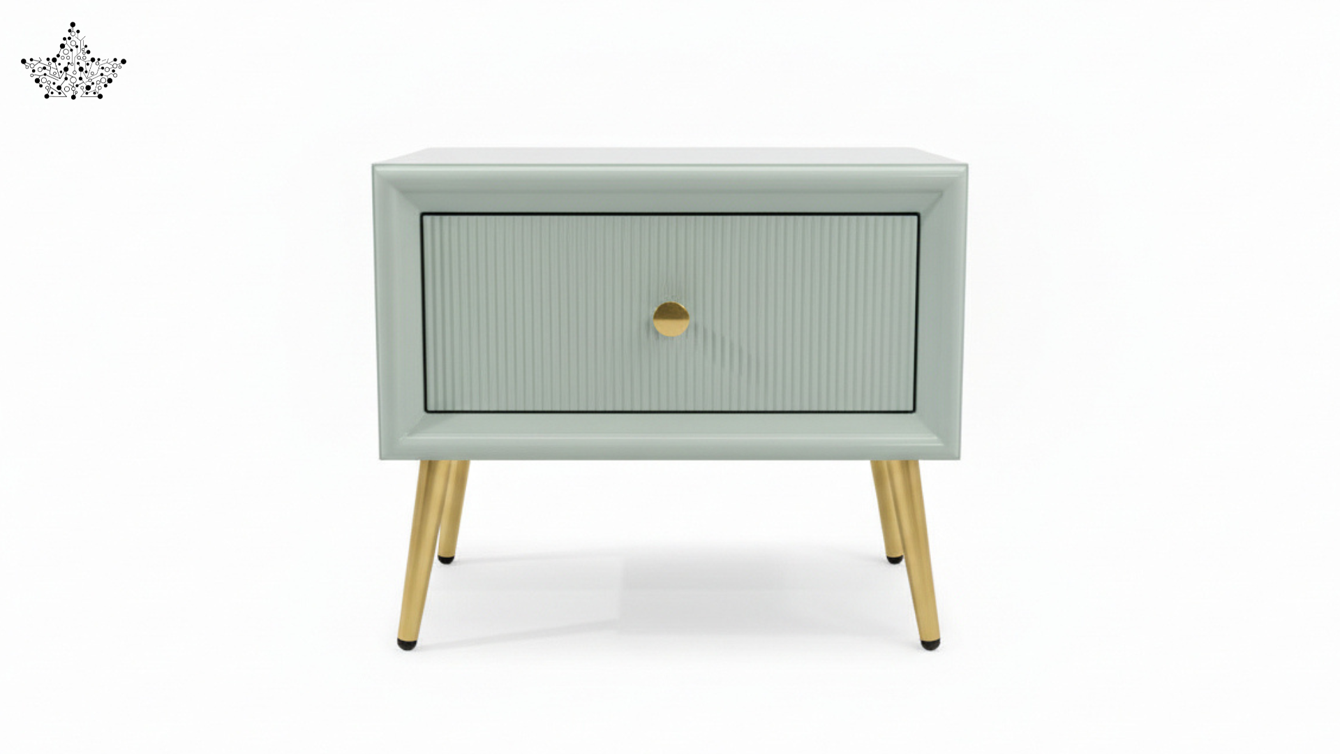 Grand Palace Bedside Table with Drawer