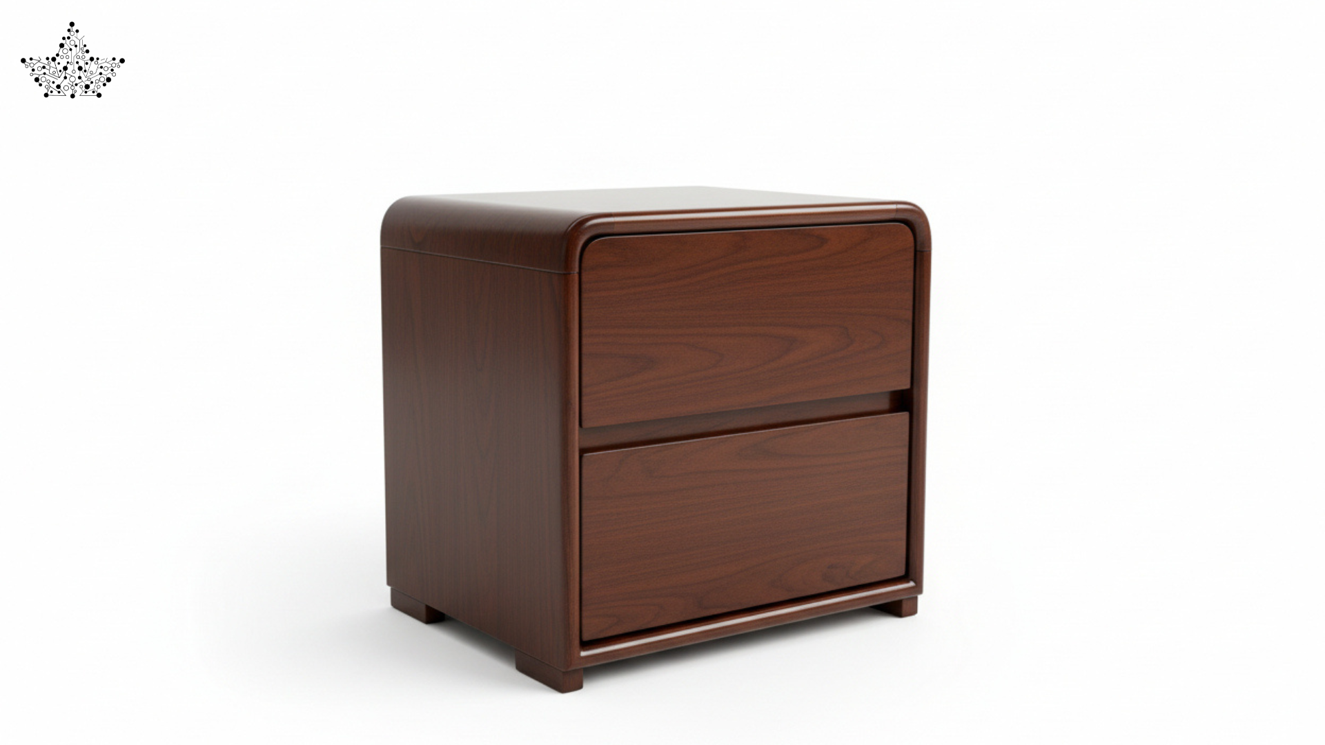 Milano Comfort Bedside Table with 2 Drawers