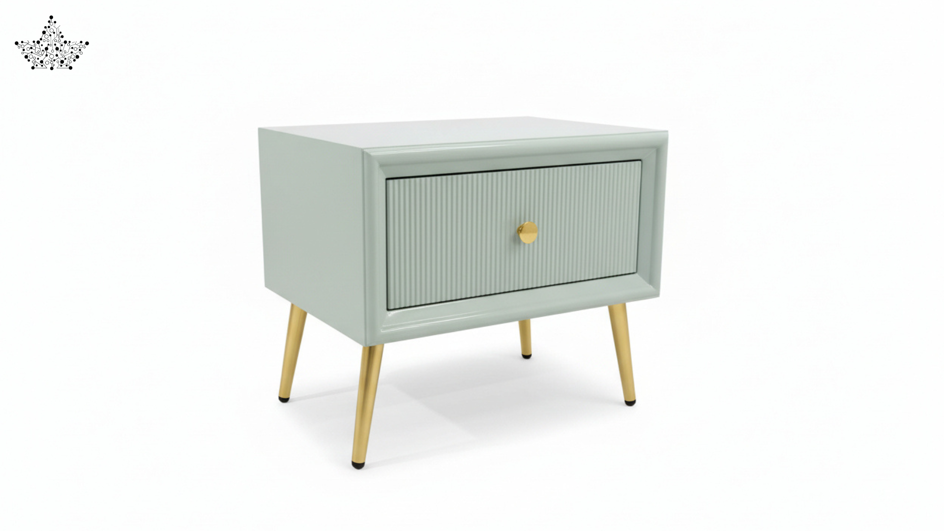 Grand Palace Bedside Table with Drawer